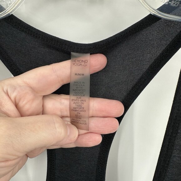 BEYOND YOGA featherweight hang loose jumpsuit black racerback sleep lounge M - Picture 10 of 10